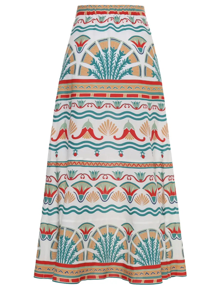 Юбка из вискозы и льна