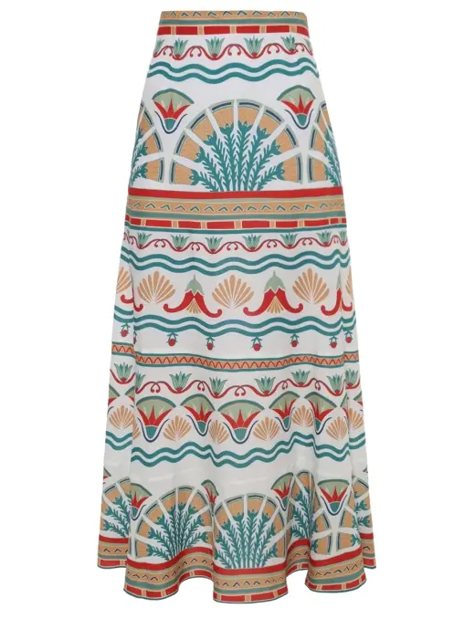 Юбка из вискозы и льна OLOLOL