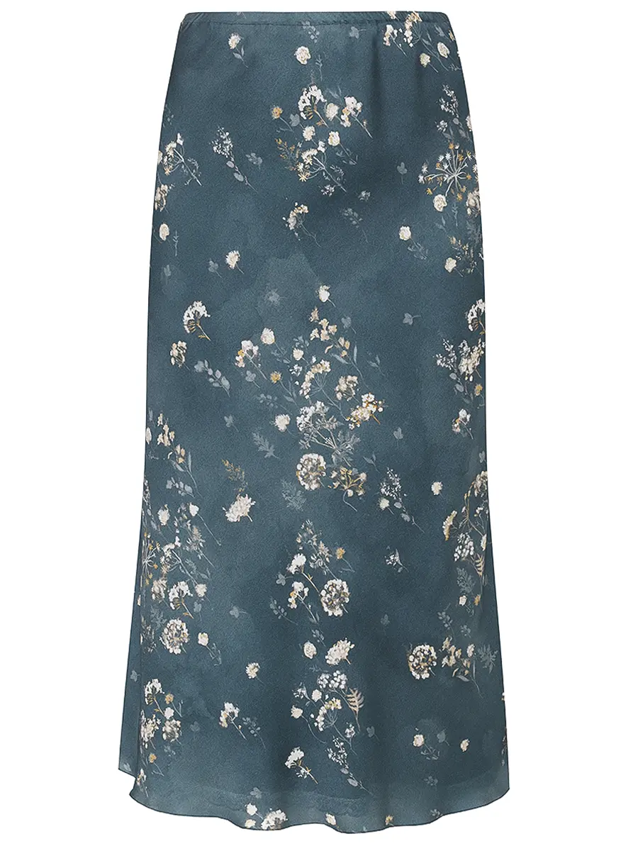 Юбка шелковая