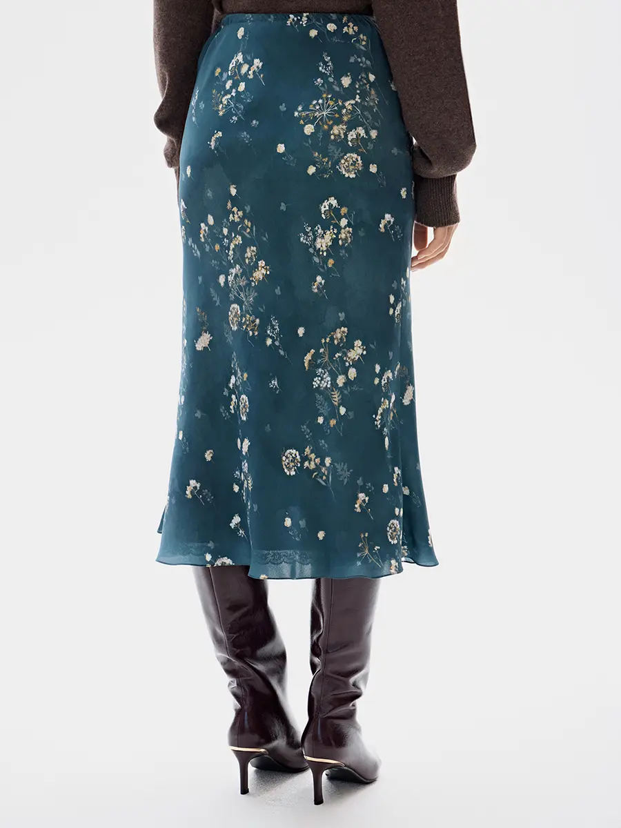 Юбка шелковая