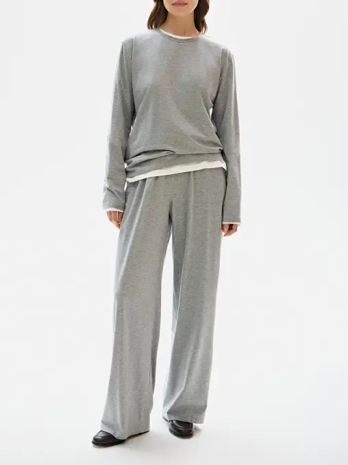 Лонгслив из хлопка и модала OLOLOL