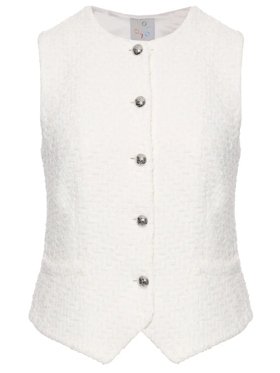 Жилет твидовый