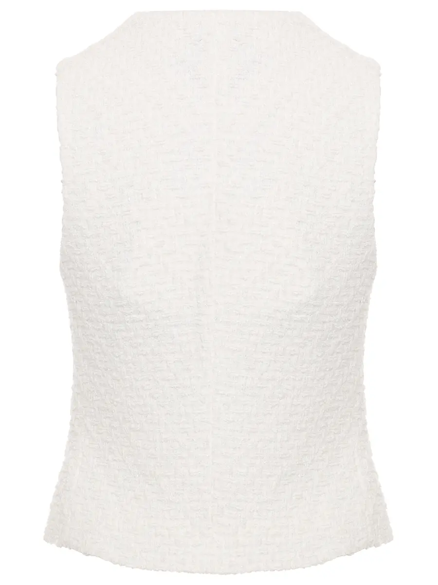 Жилет твидовый