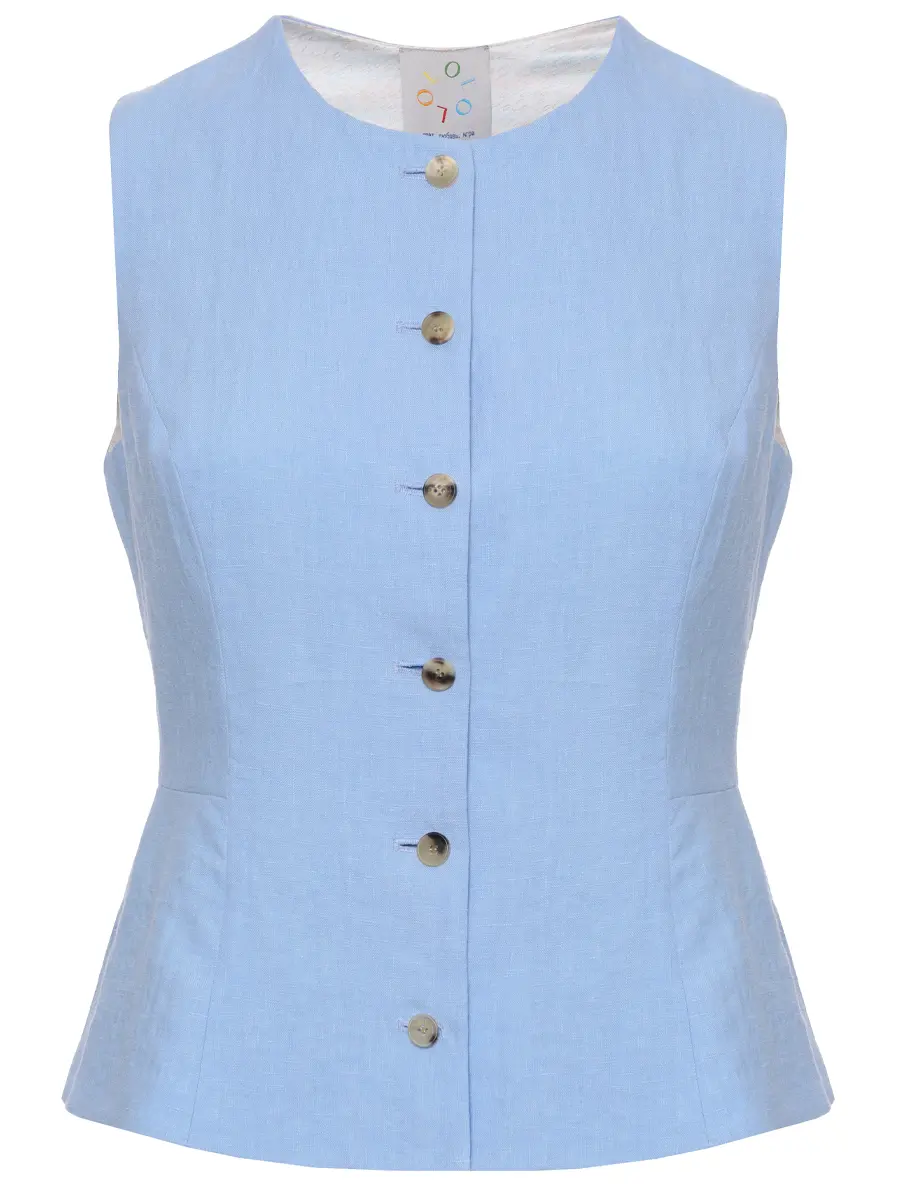 Жилет льняной