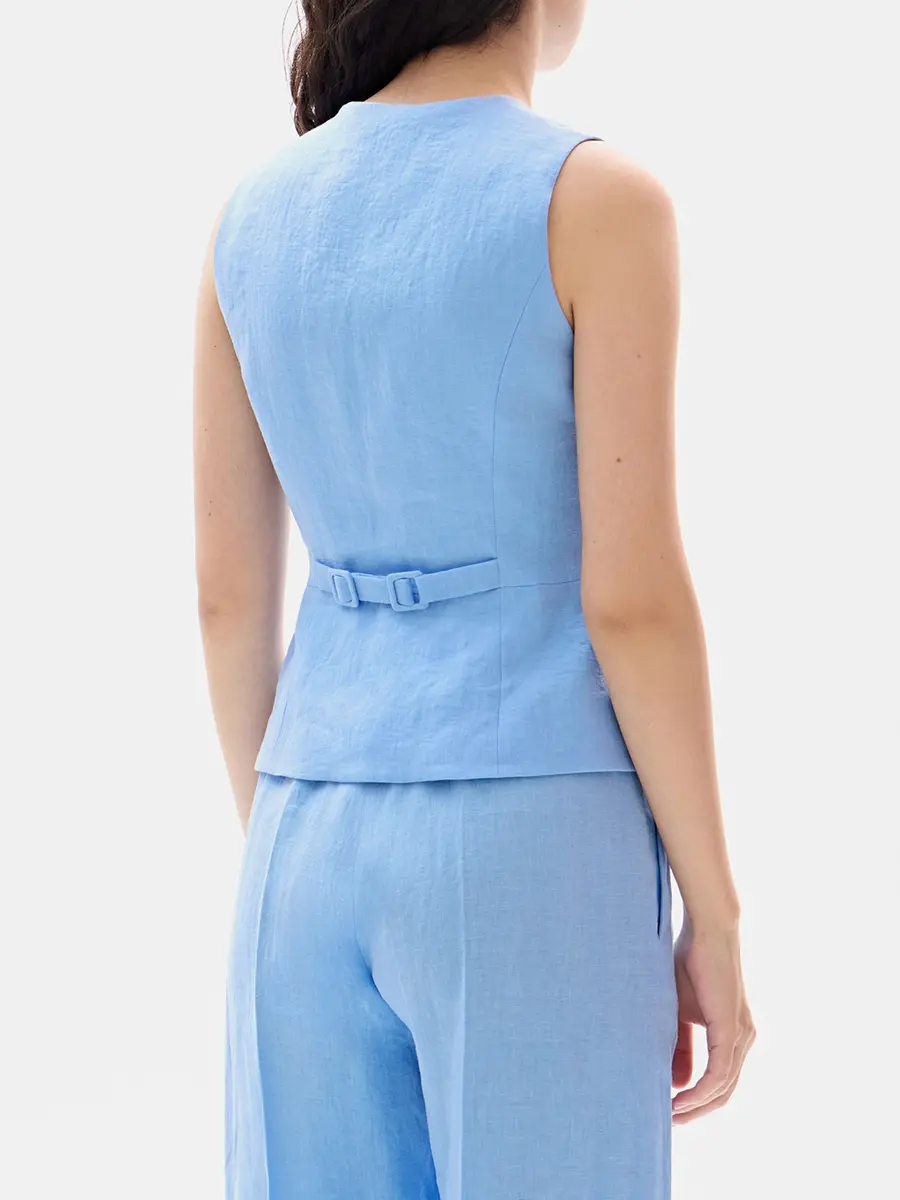 Жилет льняной