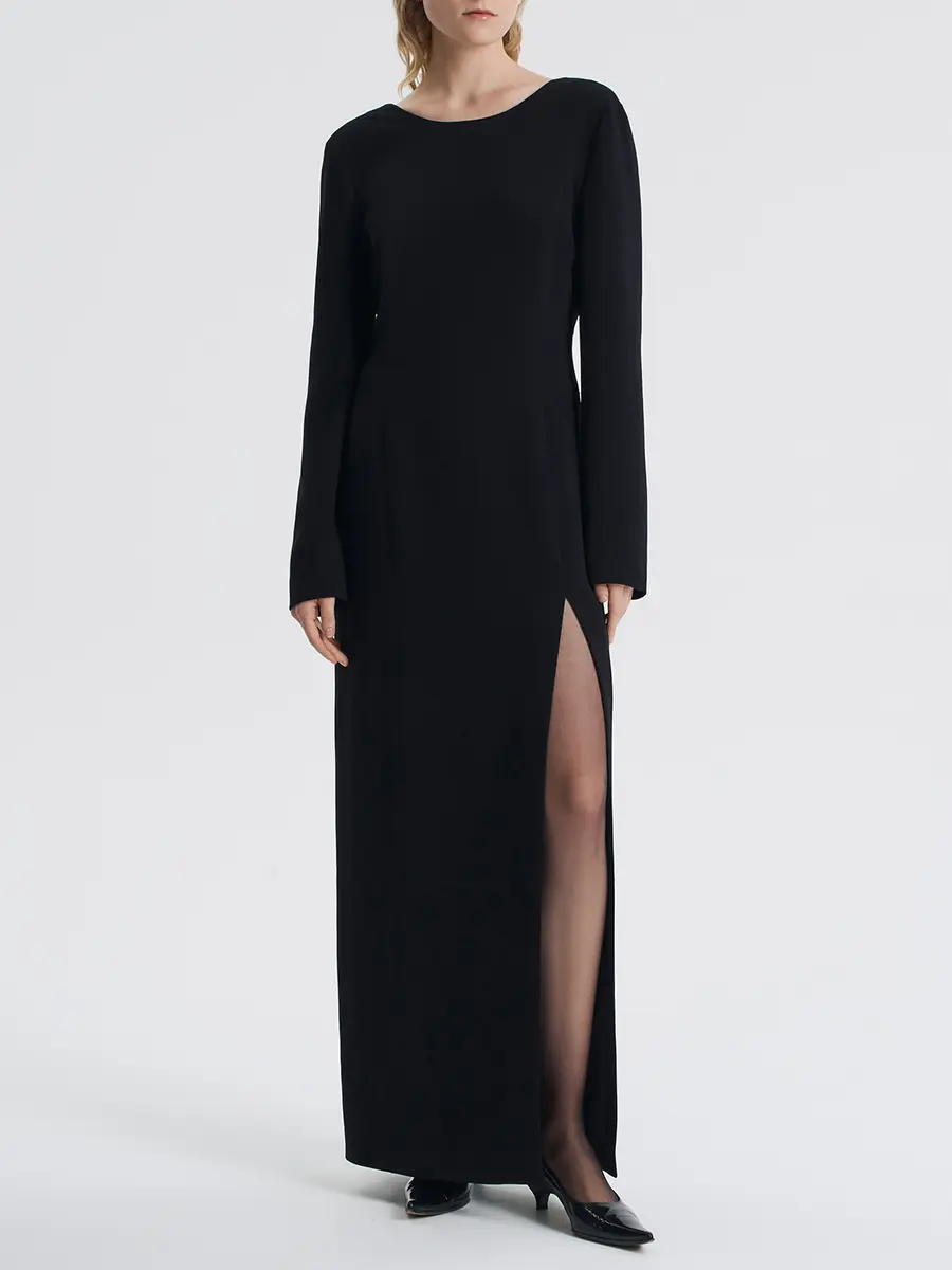 Платье однотонное