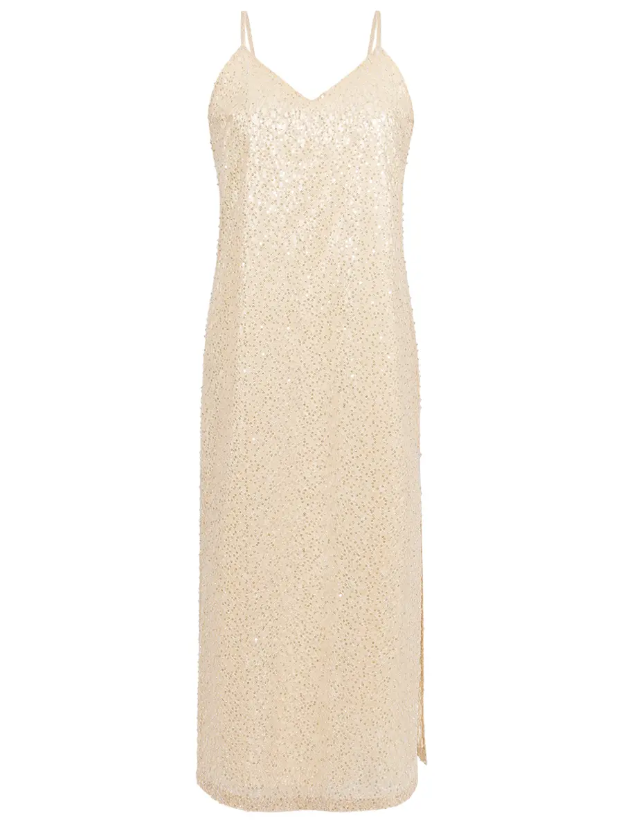 Платье-комбинация с вышивкой