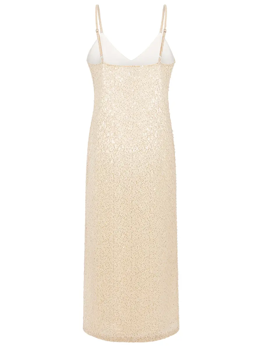 Платье-комбинация с вышивкой