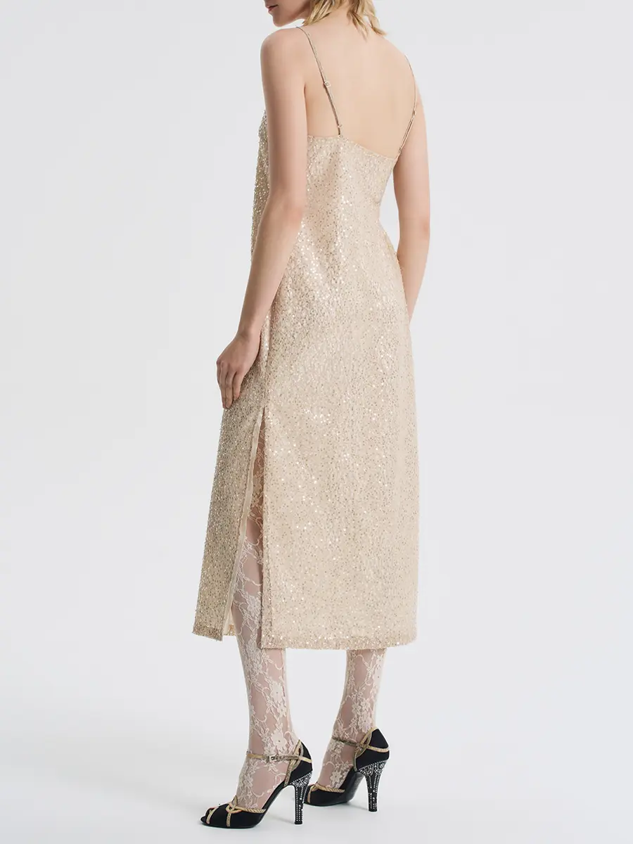 Платье-комбинация с вышивкой