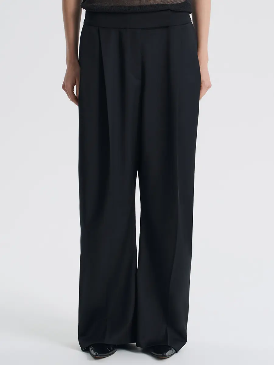 Брюки однотонные