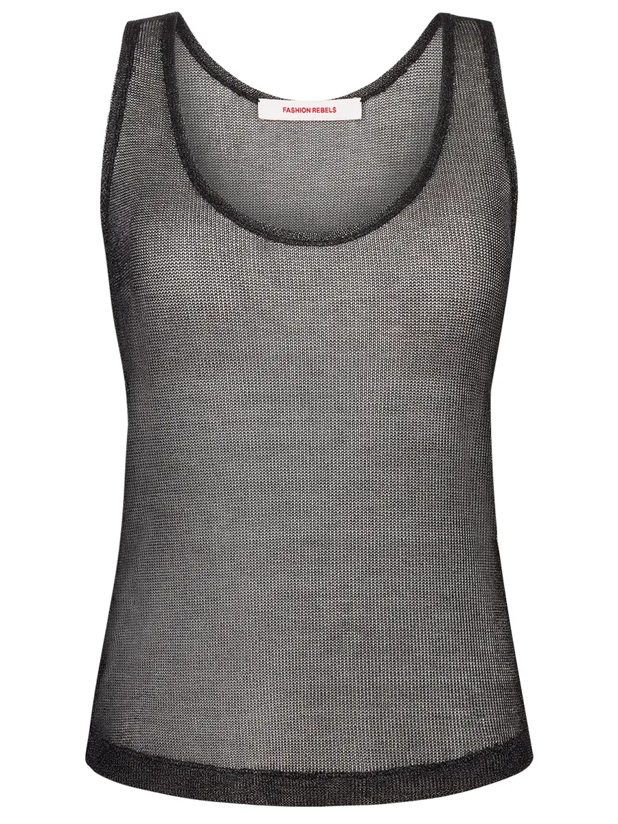 Майка из декоративной сетки