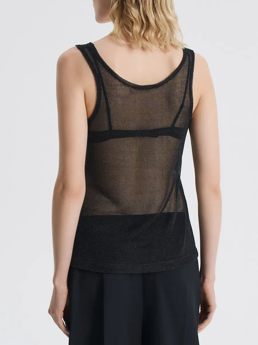 Майка из декоративной сетки