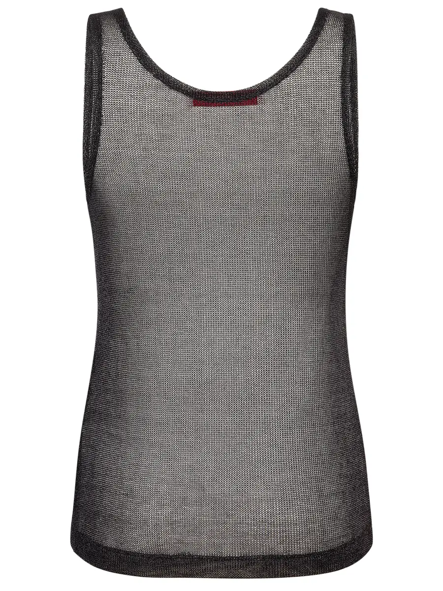 Майка из декоративной сетки