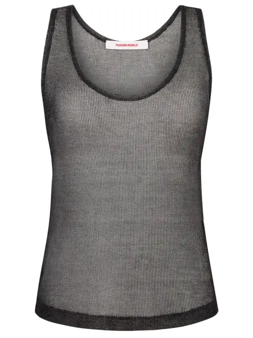 Майка из декоративной сетки FASHION REBELS