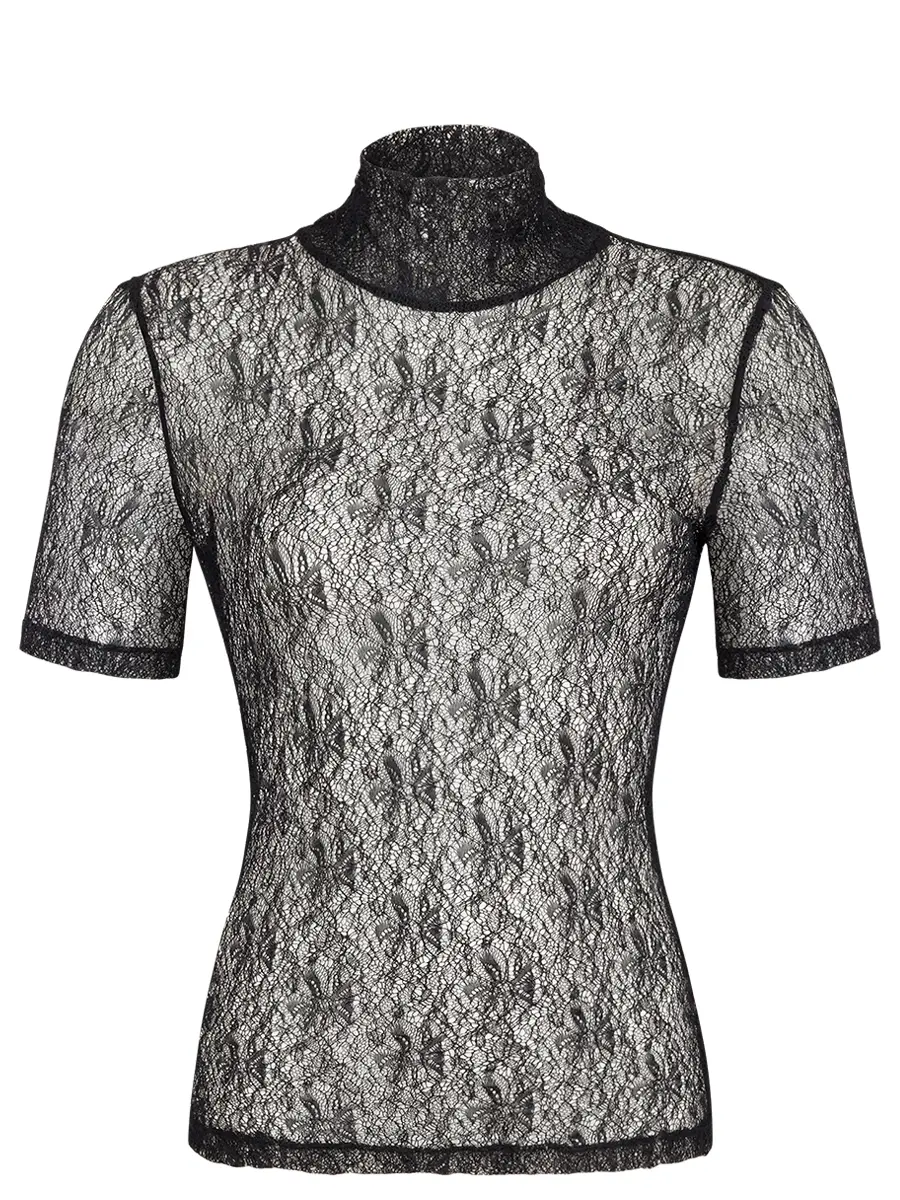 Топ из кружевной сетки