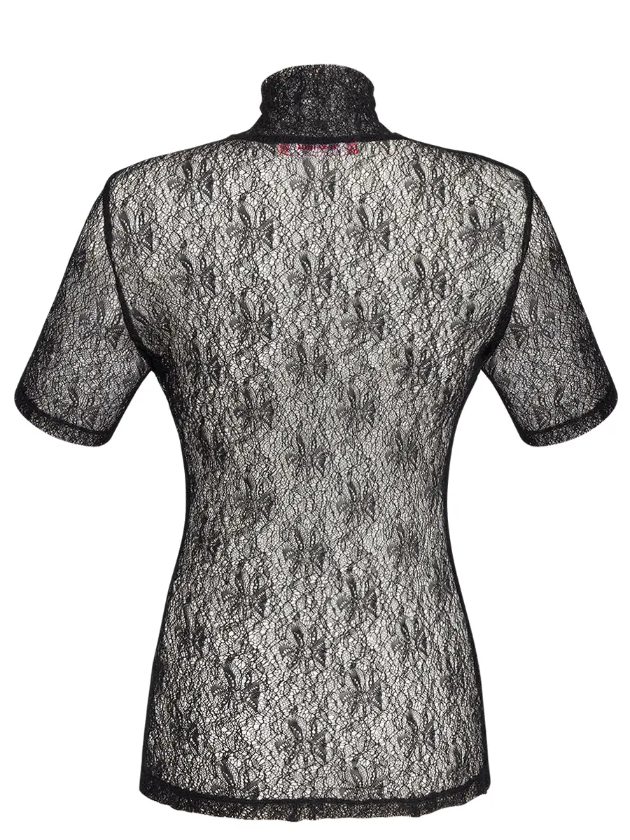 Топ из кружевной сетки