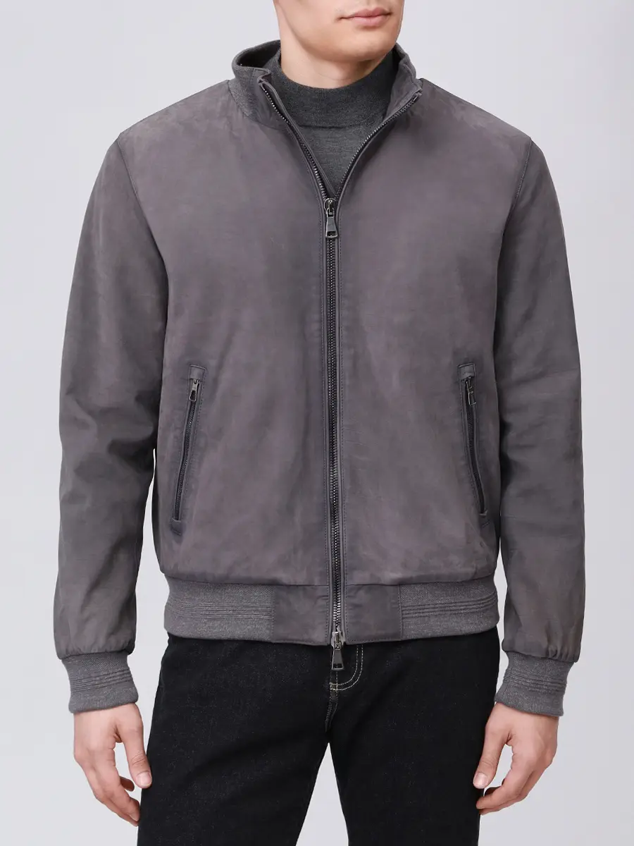 Бомбер из кожи