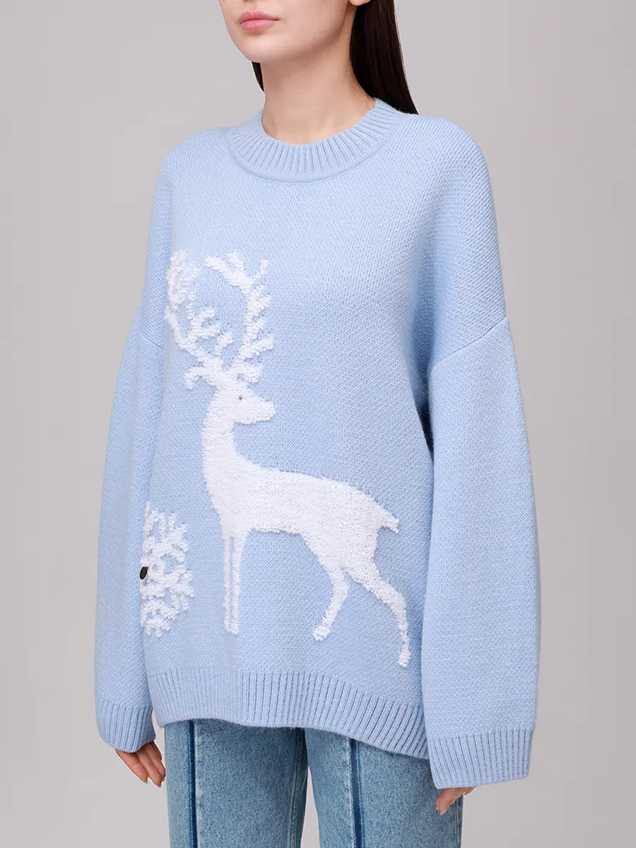 Джемпер «NY W с оленем»