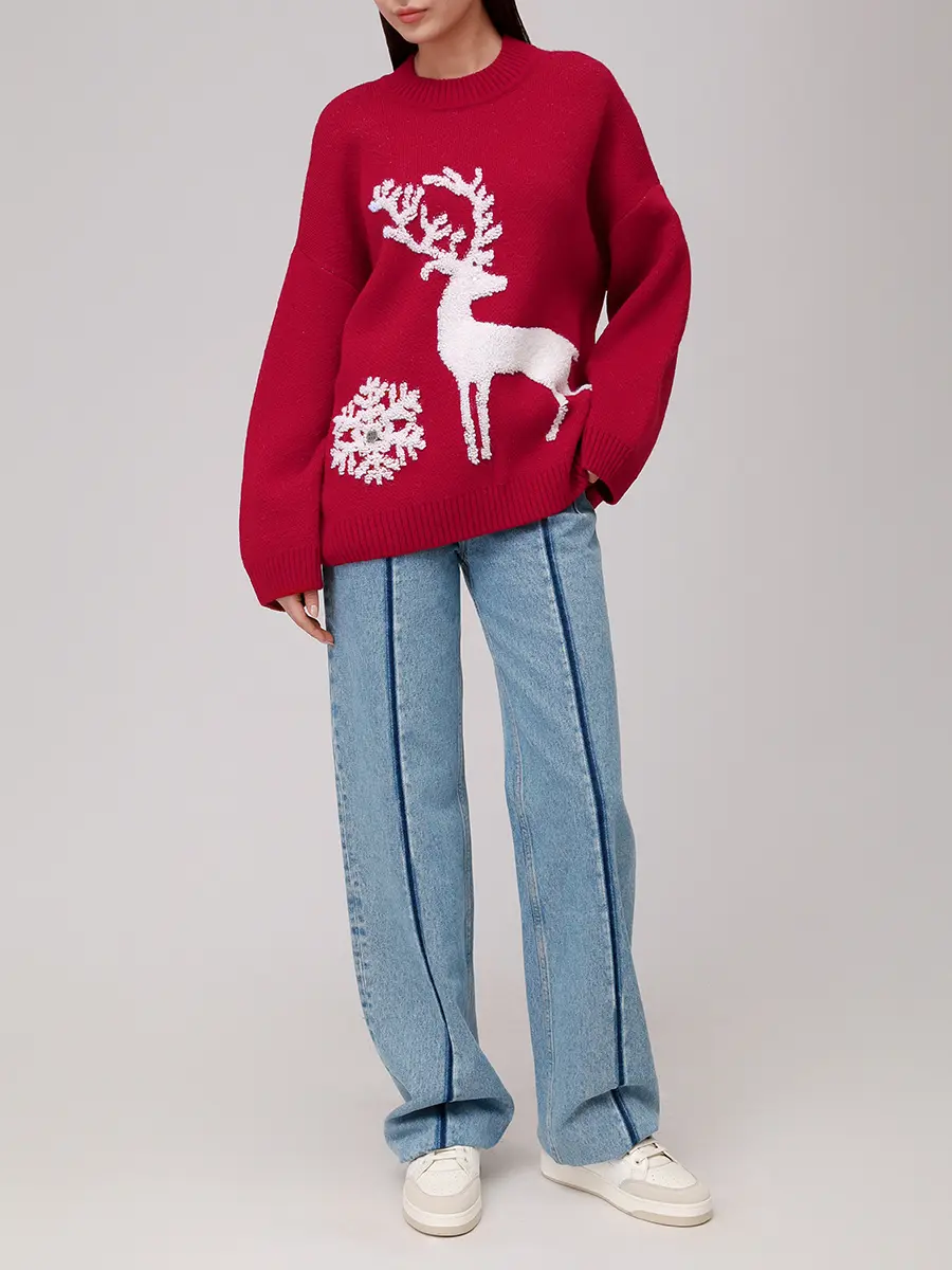 Джемпер «NY W с оленем»