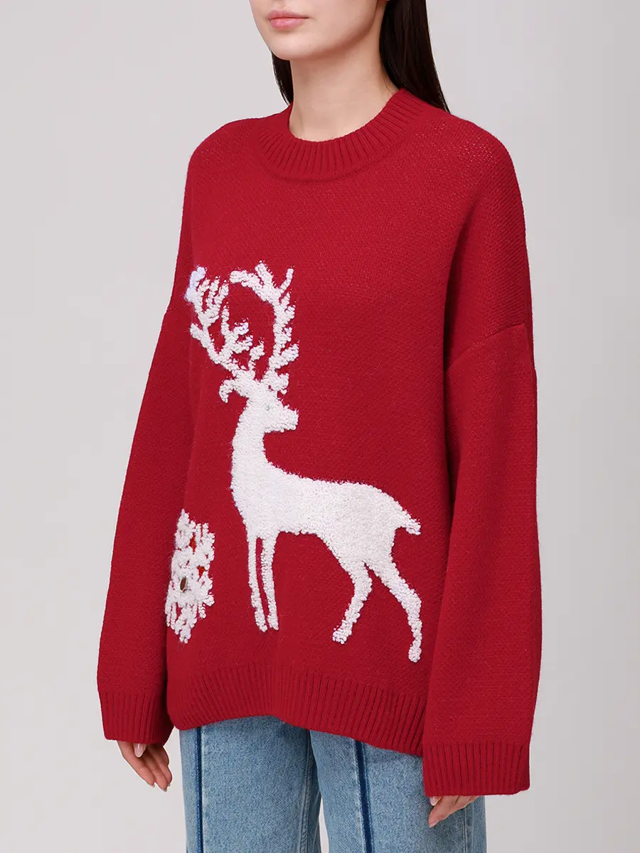Джемпер «NY W с оленем»