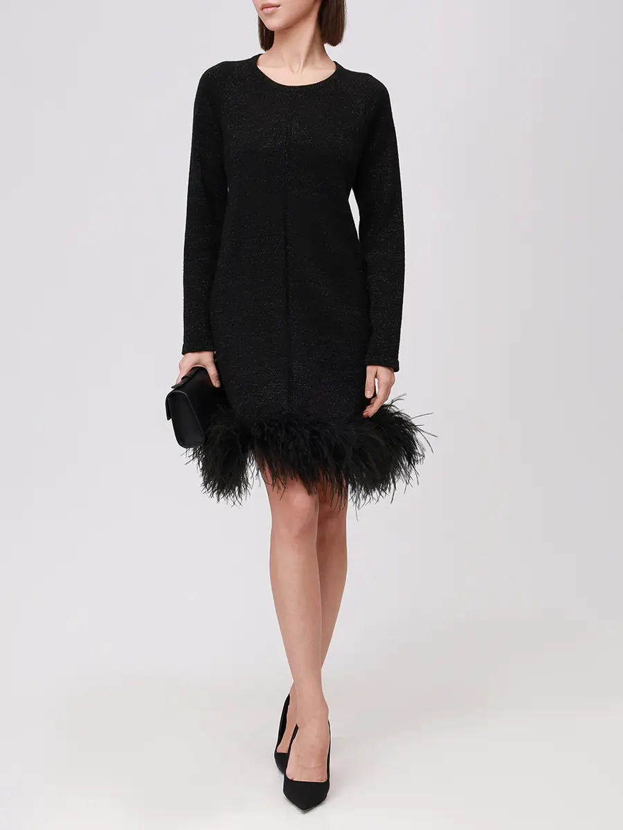 Платье "fashion mini боа"