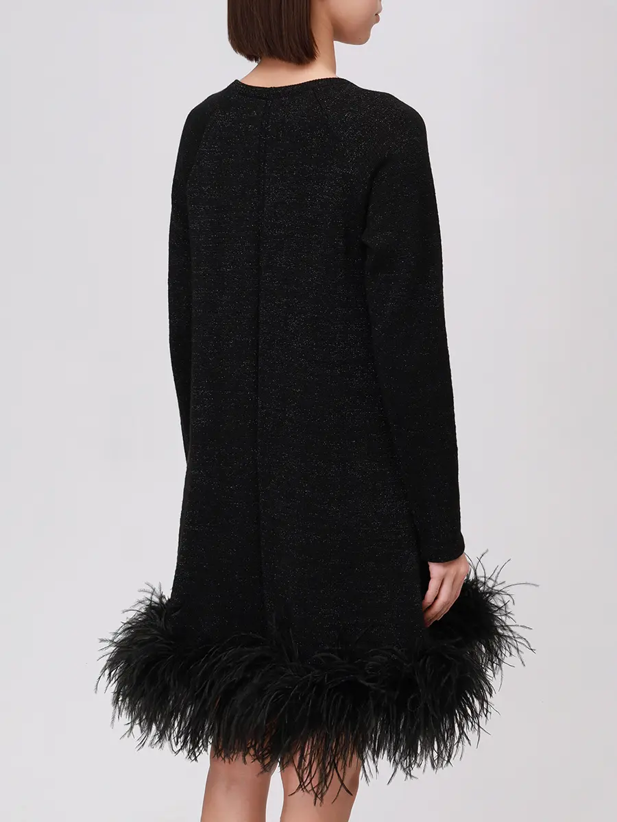 Платье "fashion mini боа"