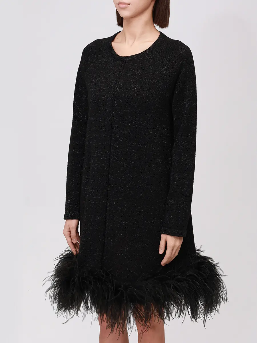 Платье "fashion mini боа"