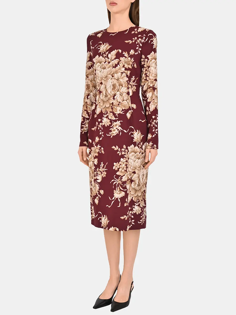 Платье шелковое