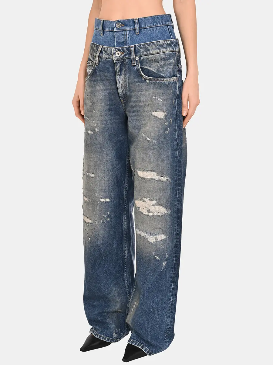 Джинсы хлопковые