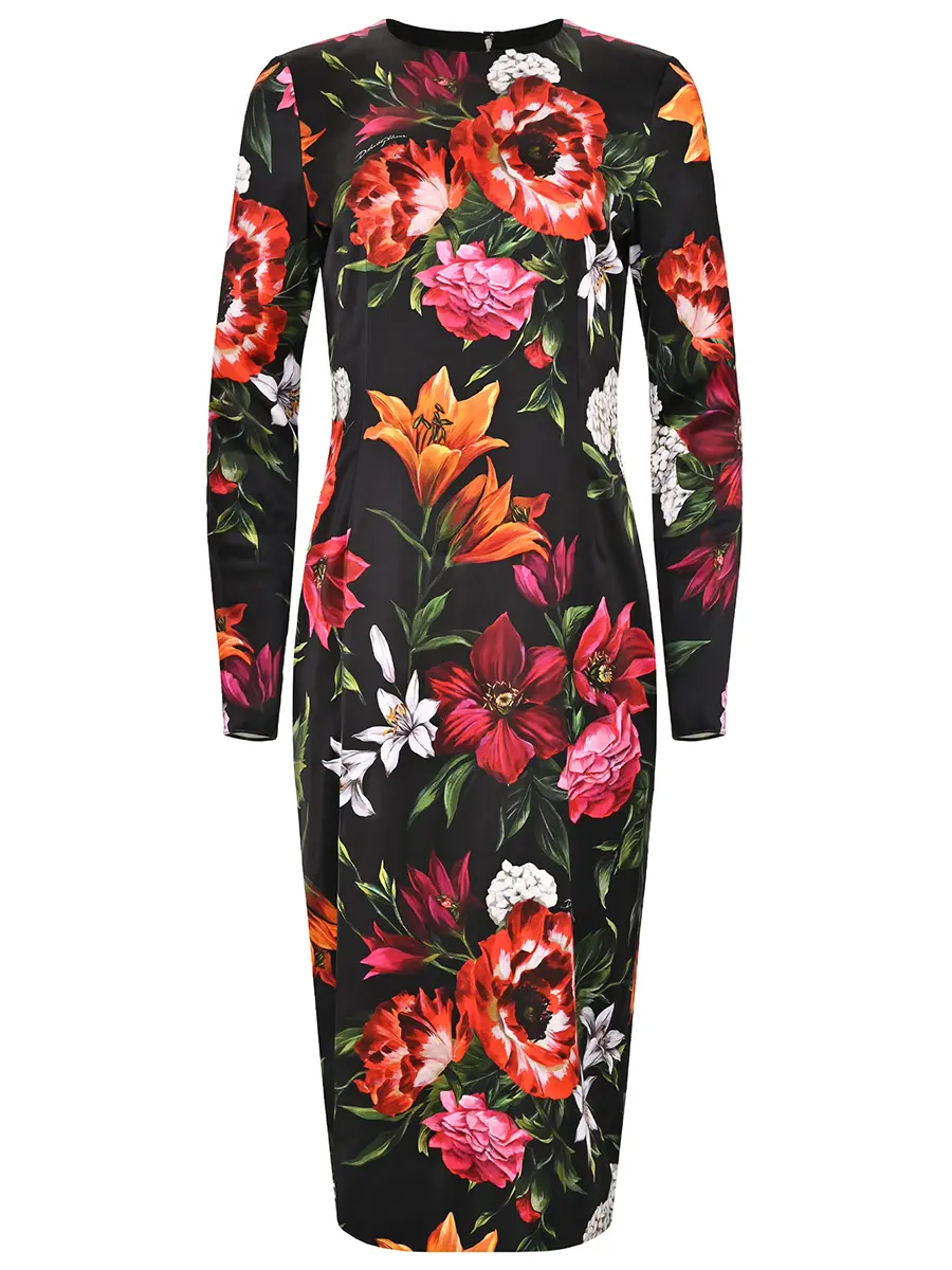 Платье шелковое