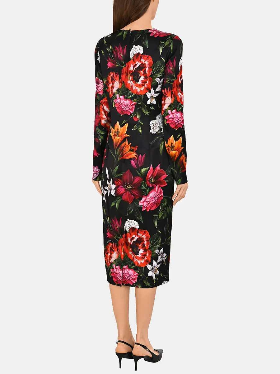 Платье шелковое