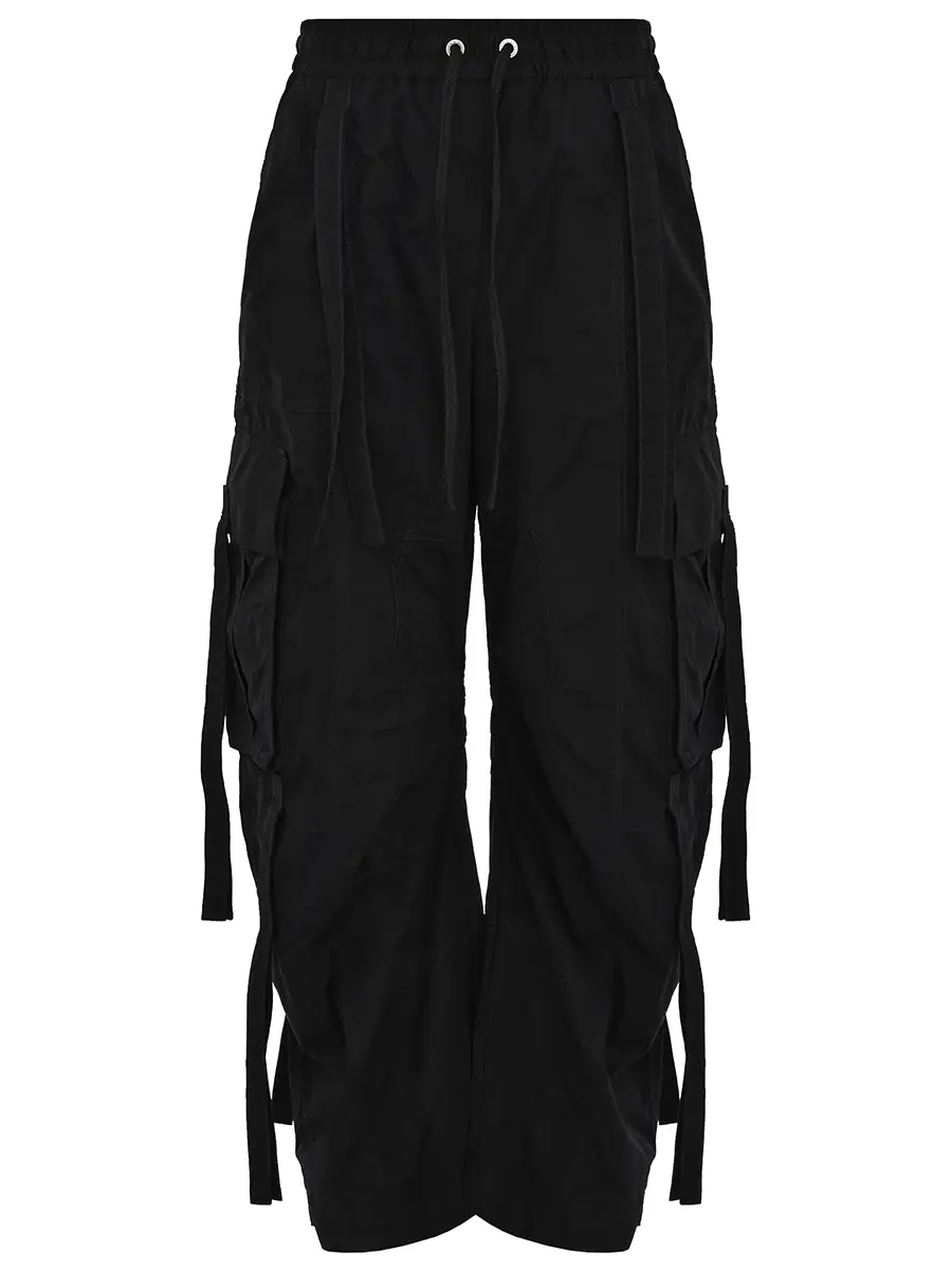 Брюки-карго однотонные