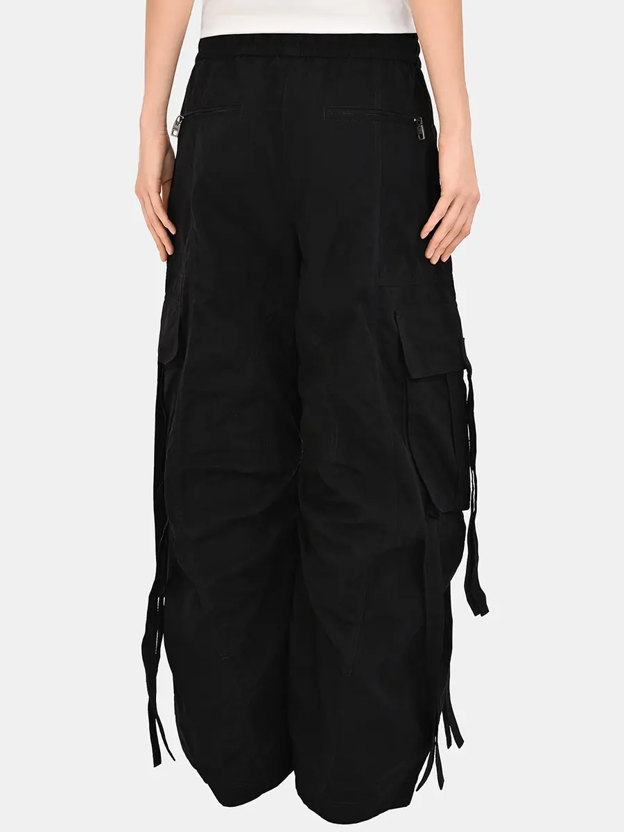 Брюки-карго однотонные