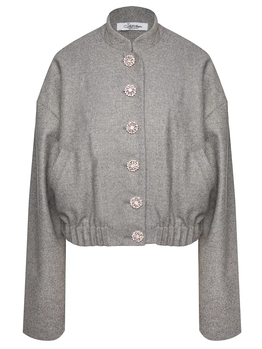 Бомбер шерстяной