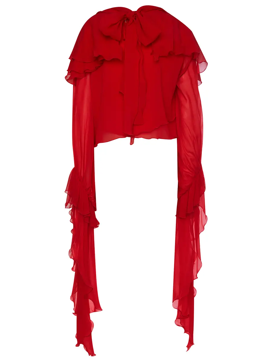 Блуза шелковая