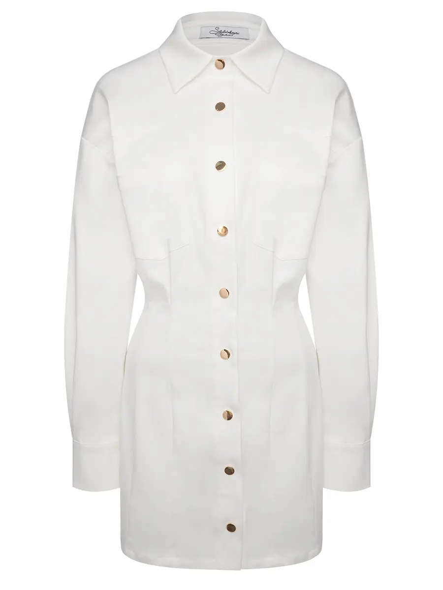 Платье-рубашка хлопковое