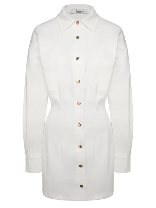 Платье-рубашка хлопковое YULIA SKALATSKAYA