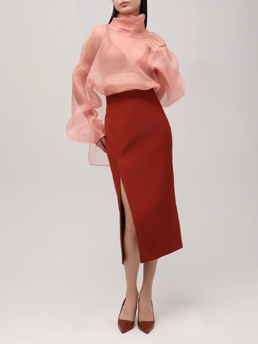 Блуза шелковая