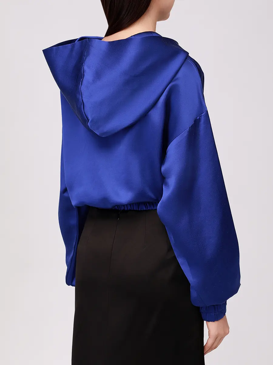 Худи из шелка и хлопка