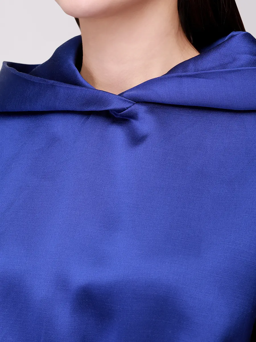 Худи из шелка и хлопка