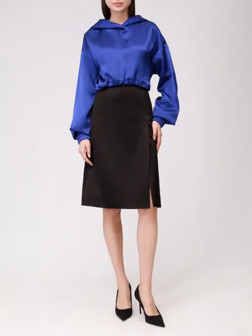 Худи из шелка и хлопка PHATEMM