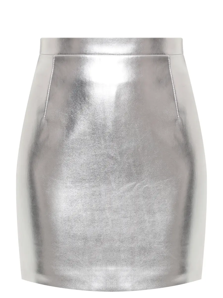 Юбка из экокожи