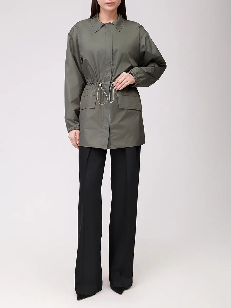 Парка однотонная