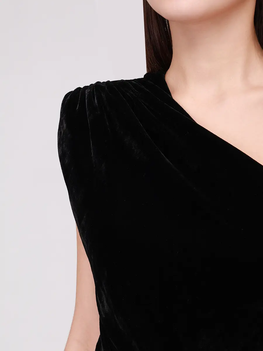 Платье бархатное