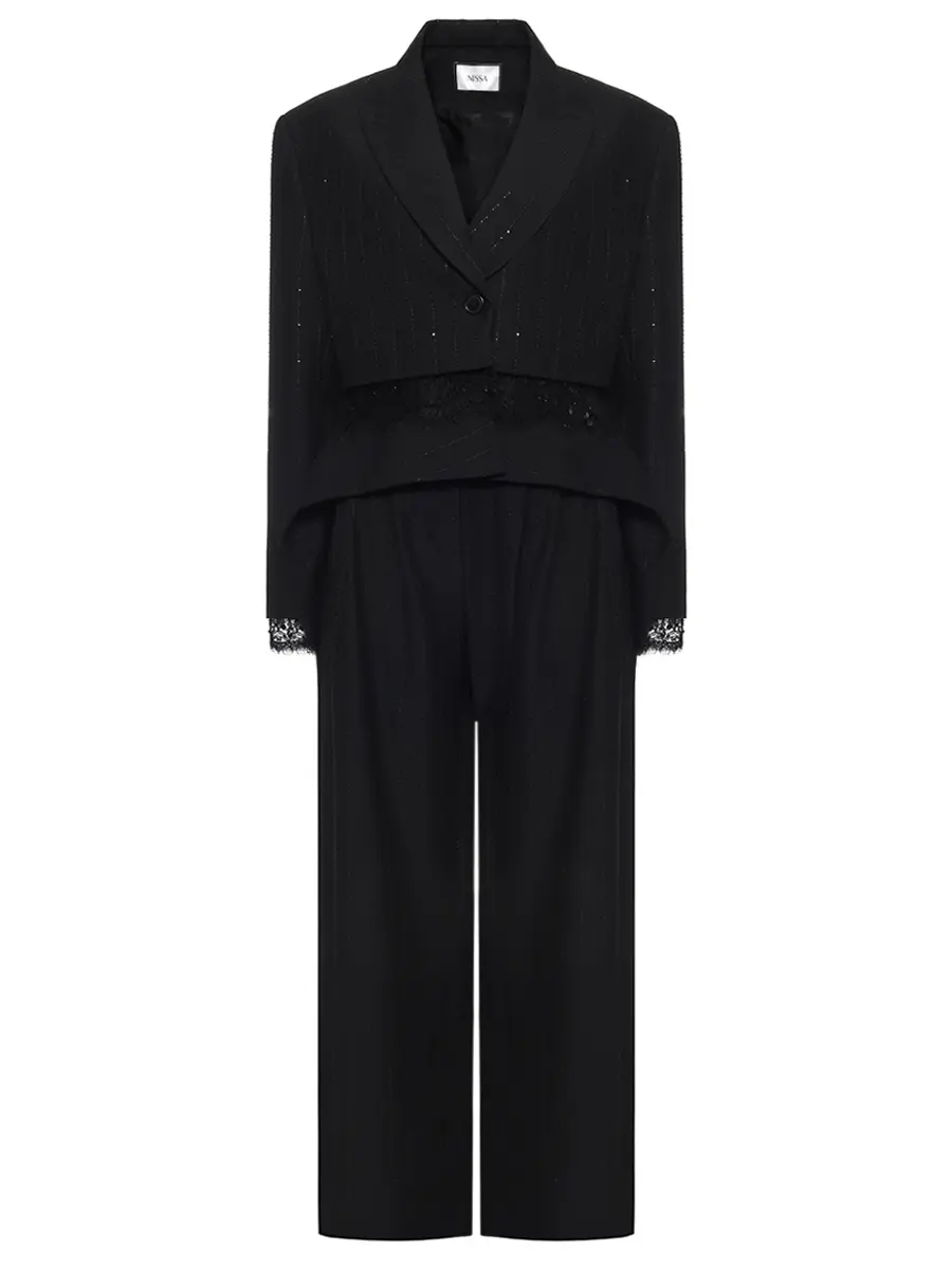 Костюм-тройка в полоску