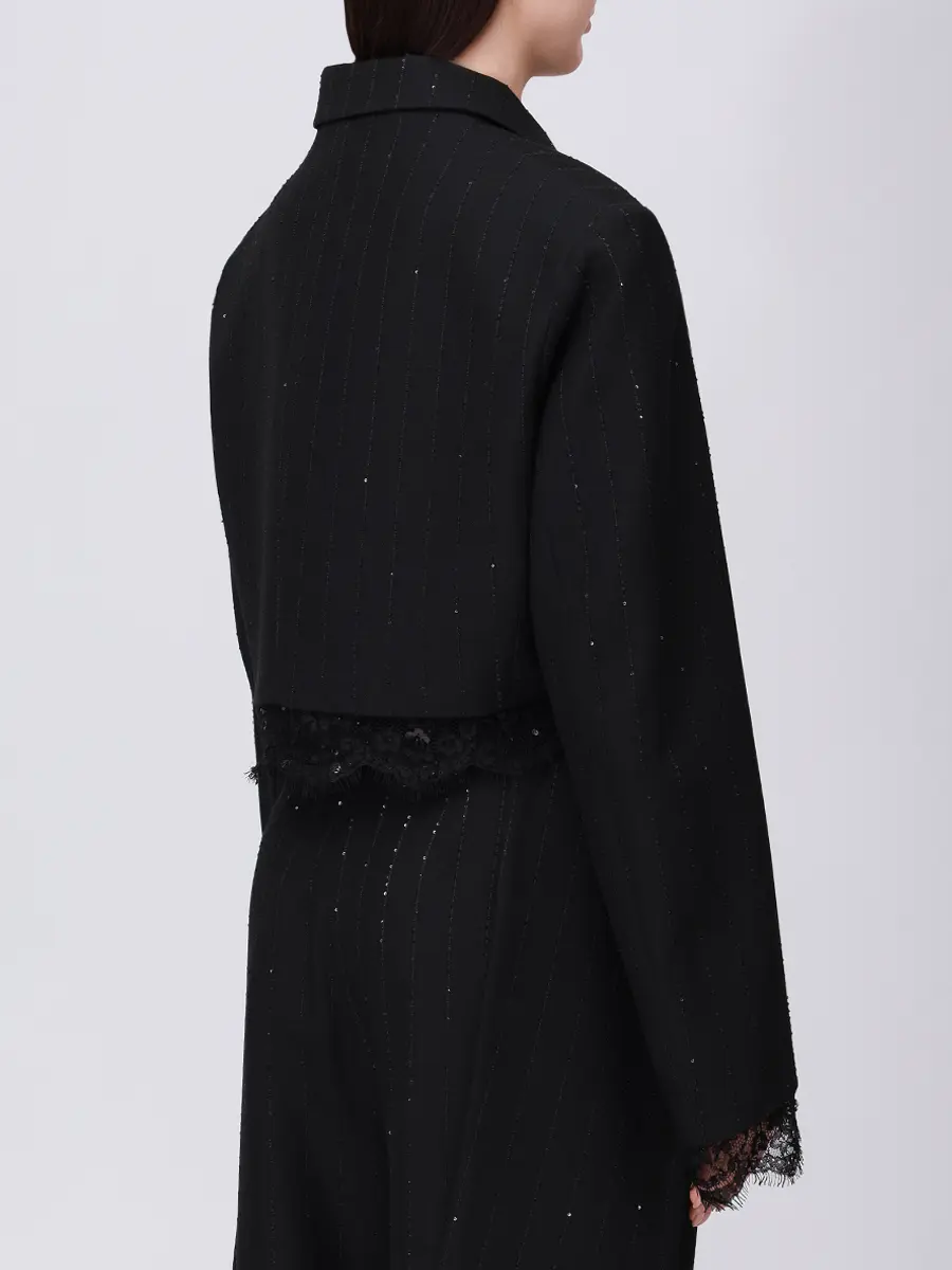 Костюм-тройка в полоску