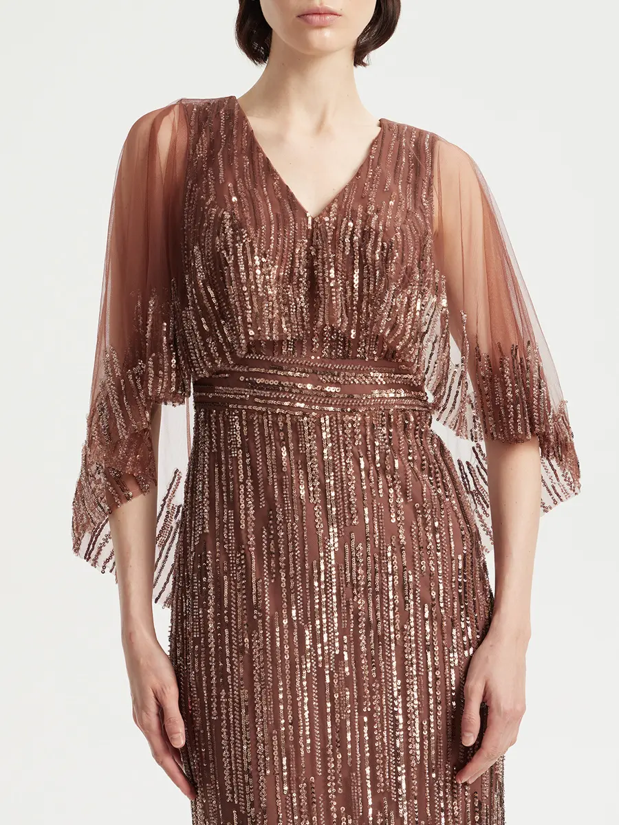 Платье с пайетками