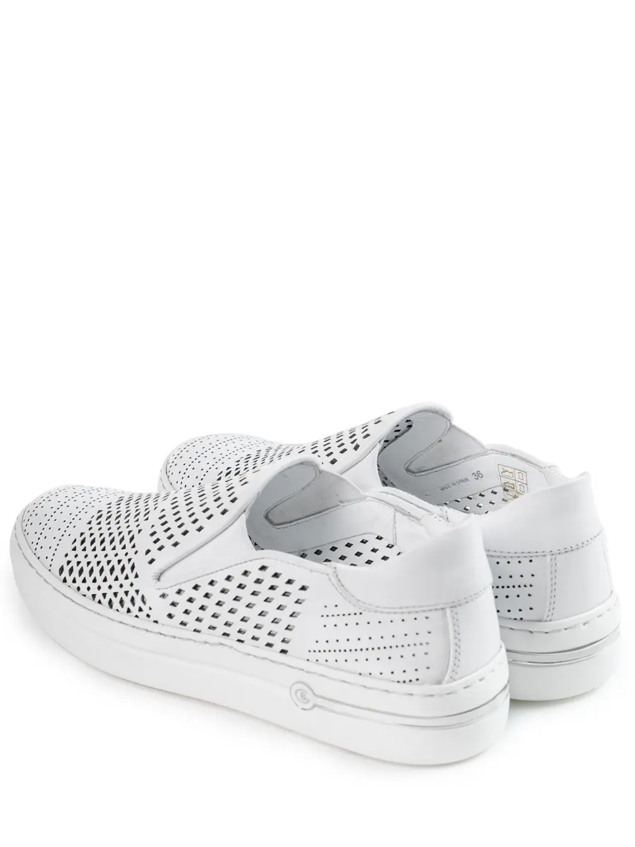 Слипоны кожаные