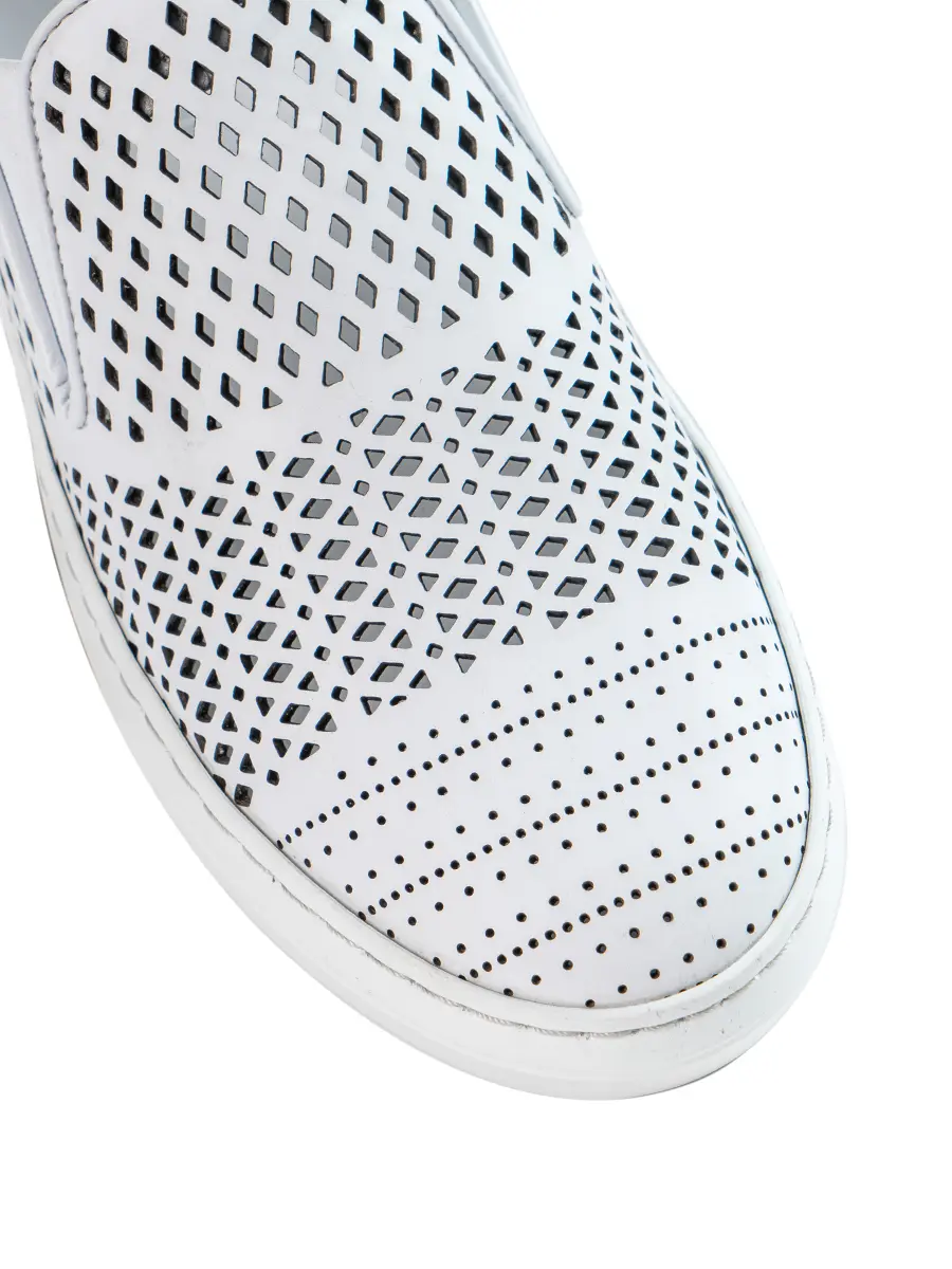 Слипоны кожаные