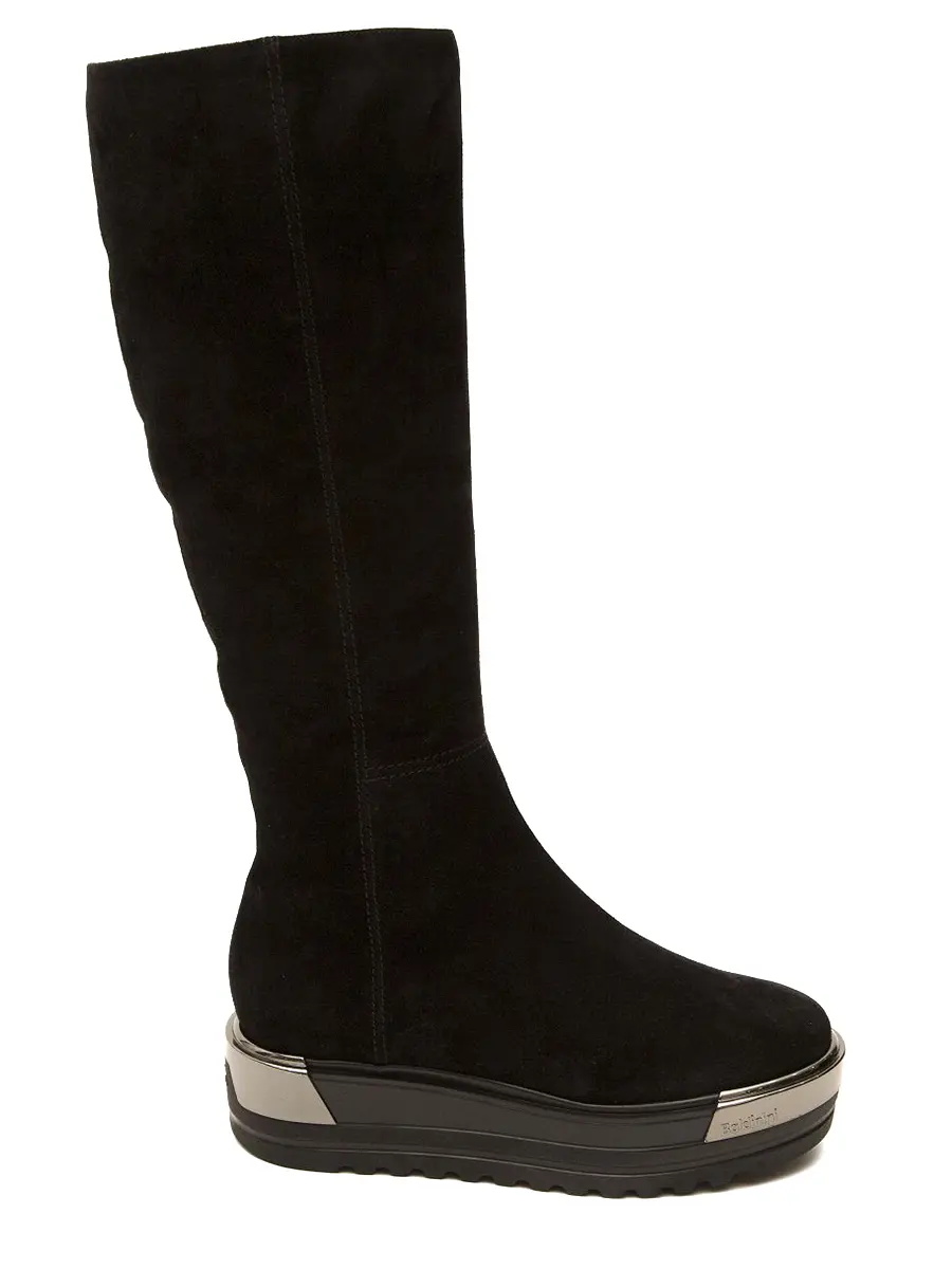 Сапоги замшевые